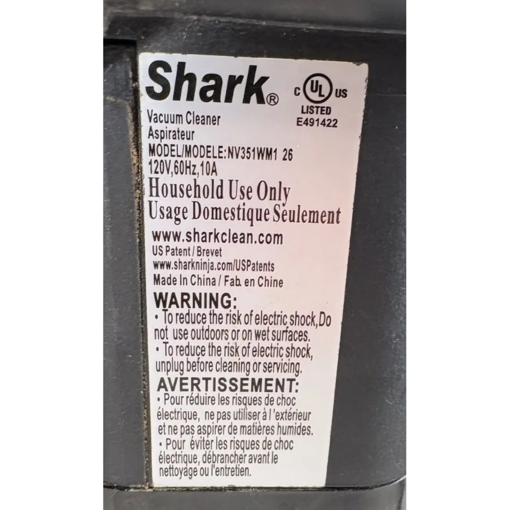 Shark NV352 NV351‎ NV350 Navigator Lift-Away Vacuum ~ Motor Body Assembly OEM